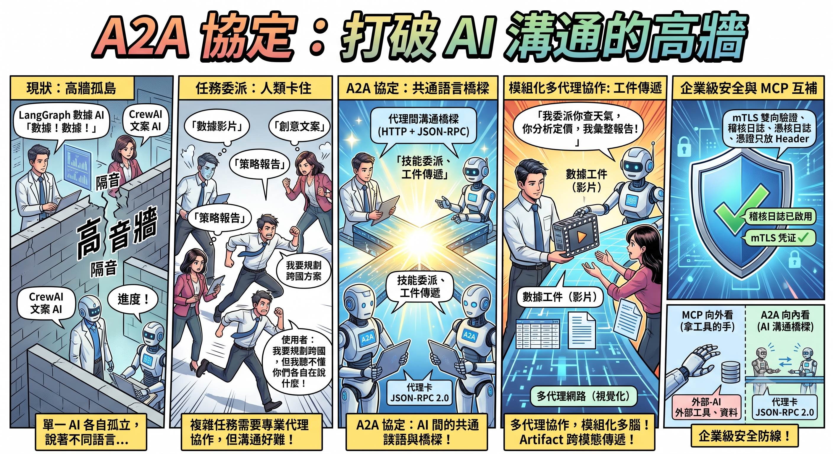A2A 協定:打破 AI 溝通的高牆