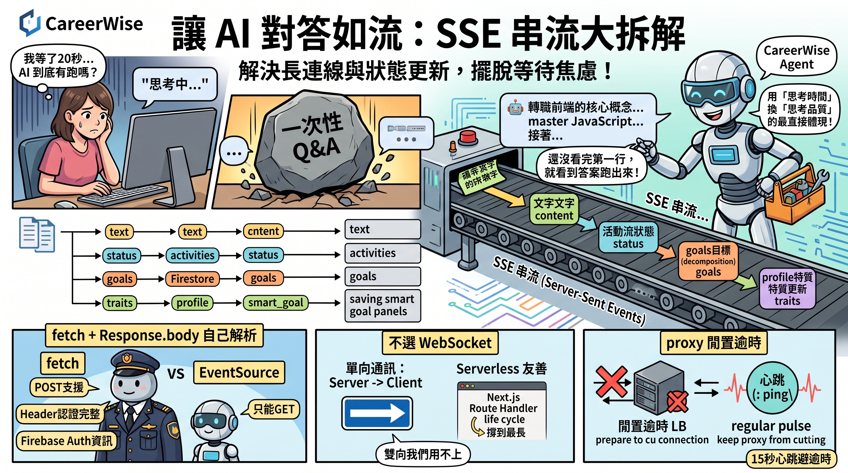 Serverless 上的長連線:CareerWise 用 SSE 傳送 AI 的回答