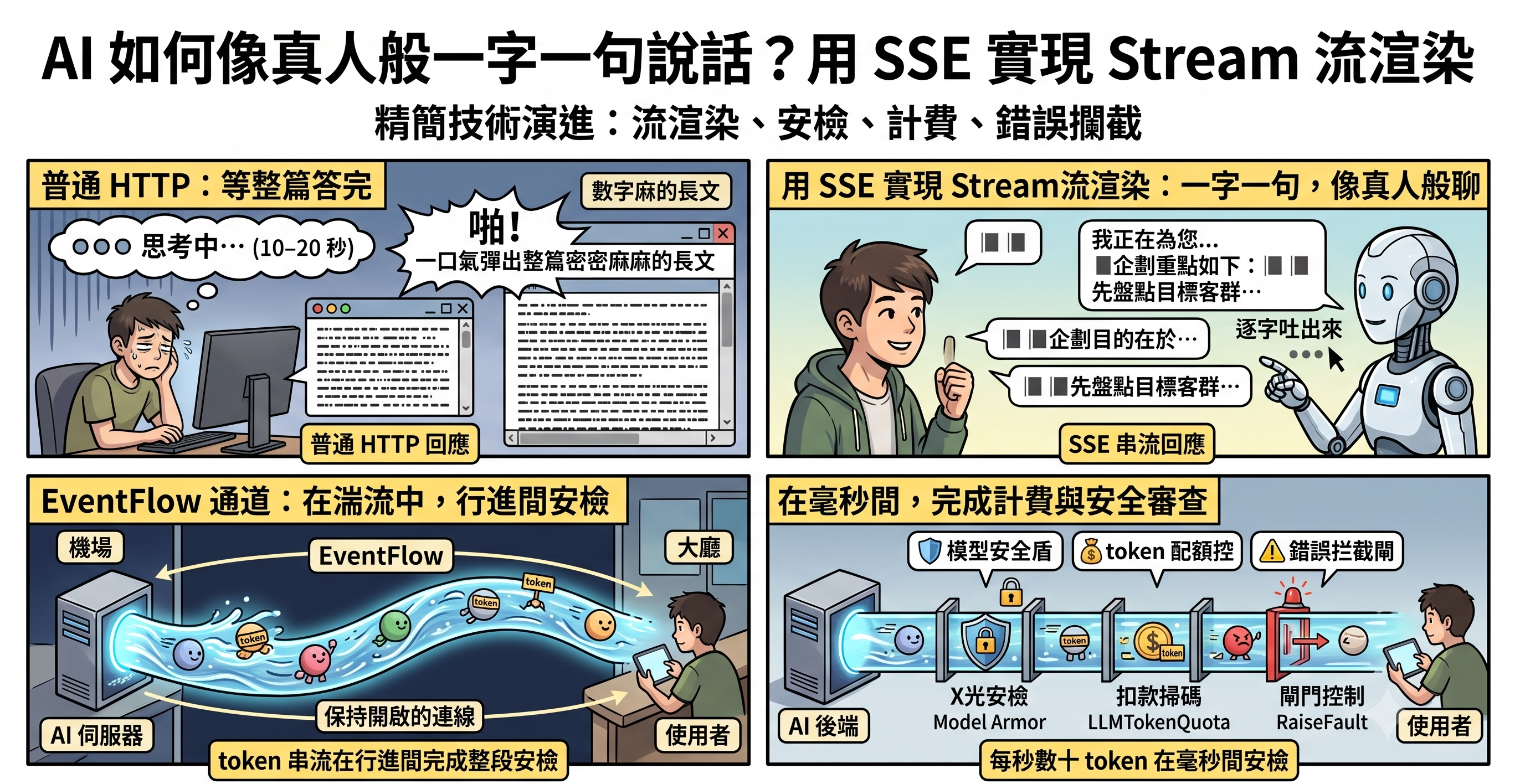 AI 如何像真人般一字一句說話？用 SSE 實現 Stream 流渲染