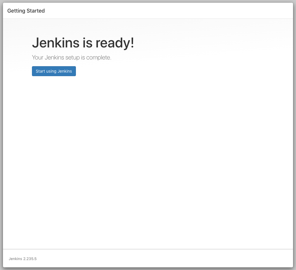 Jenkins 設定完成