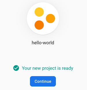 在 Firebase 成功建立 project