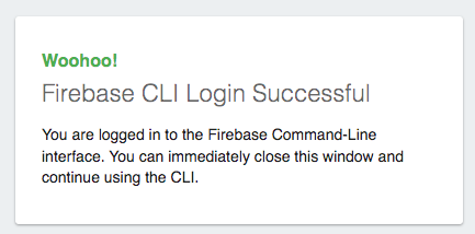 firebase login