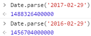 JavaScript：檢查日期是否存在 - Date.parse() - Chrome