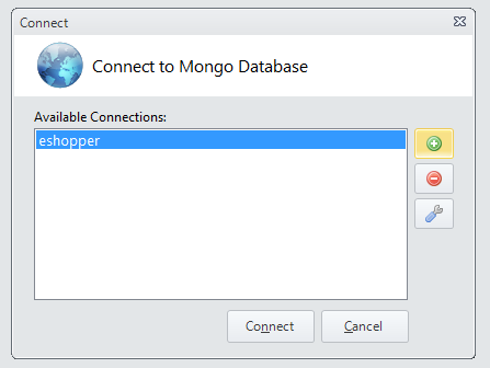 使用 MongoVUE - GUI Tool for MongoDB