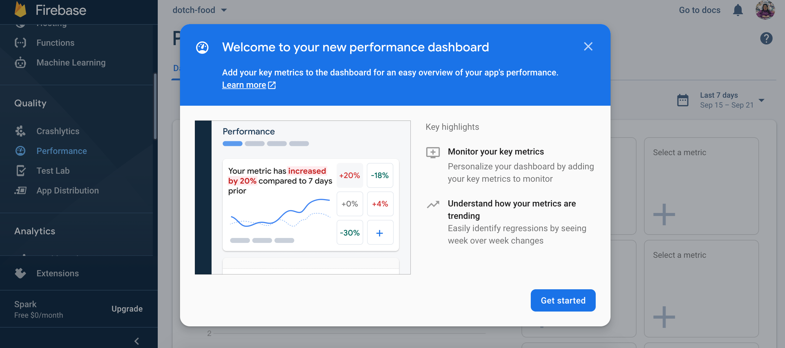 Firebase Performance 設定 Metrics