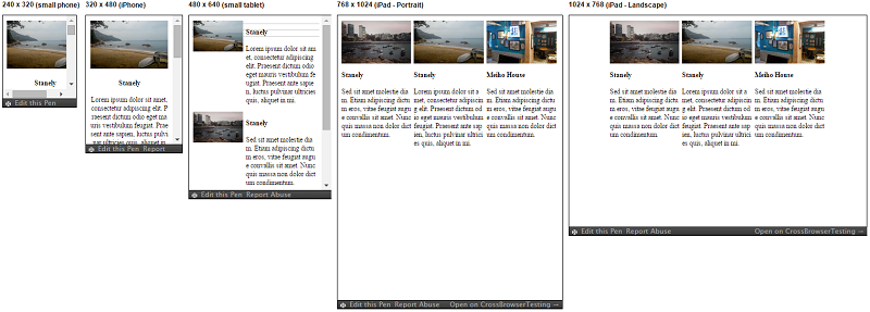 Responsive Patterns - Layout - 3 Columns Content Reflow