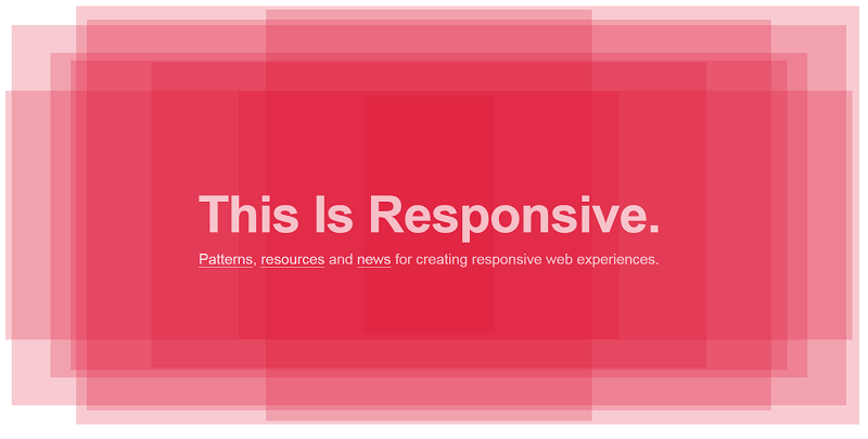 Responsive Patterns: Layout