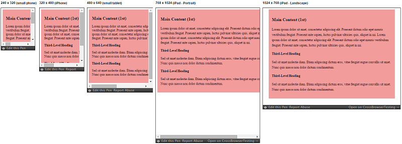 Responsive Patterns - Layout - Tiny Tweaks