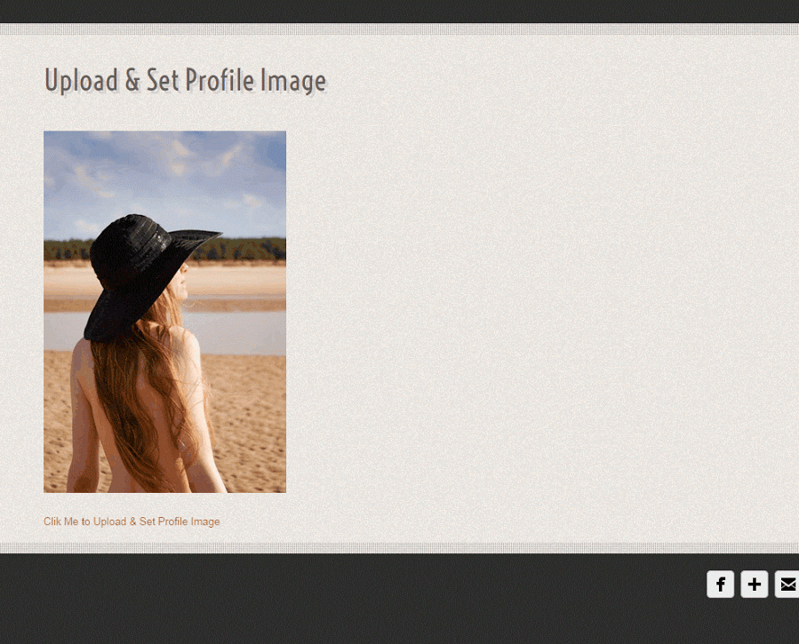 Upload & Set Profile Image