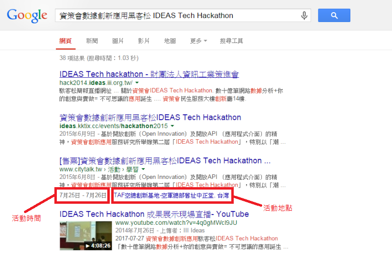 搜尋結果-資策會數據創新應用黑客松 IDEAS Tech Hackathon