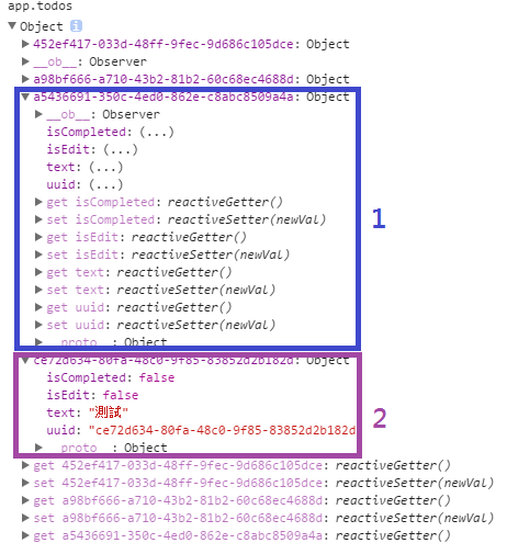 混合 JavaScript 物件和 Vue Instance 屬性一起操作