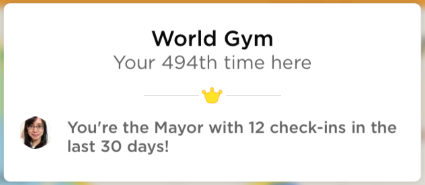 WorldGym Checkins